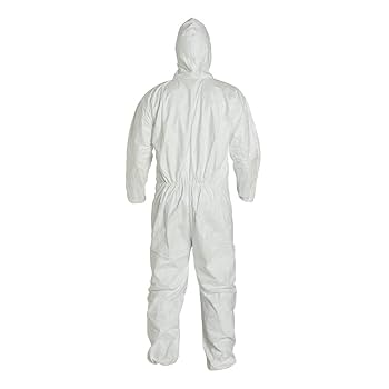 【melted butter】SWAN COVERALL&BONNET 0-3m DuPont Tyvek 400 TY127S TAA Compliant Disposable Protective